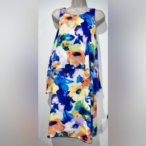 NWOT Philosophy Dresses Republic Clothing Floral Tiered Sleeveless Dress Size 12